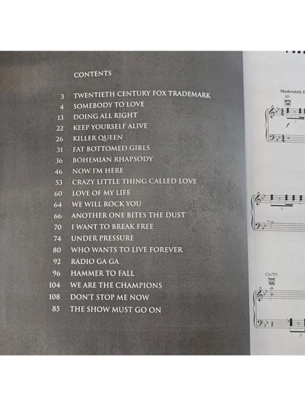 Queen Bohemian Rhapsody Movie Soundtrack Sheet Music Book Piano Vocal Guitar Cho